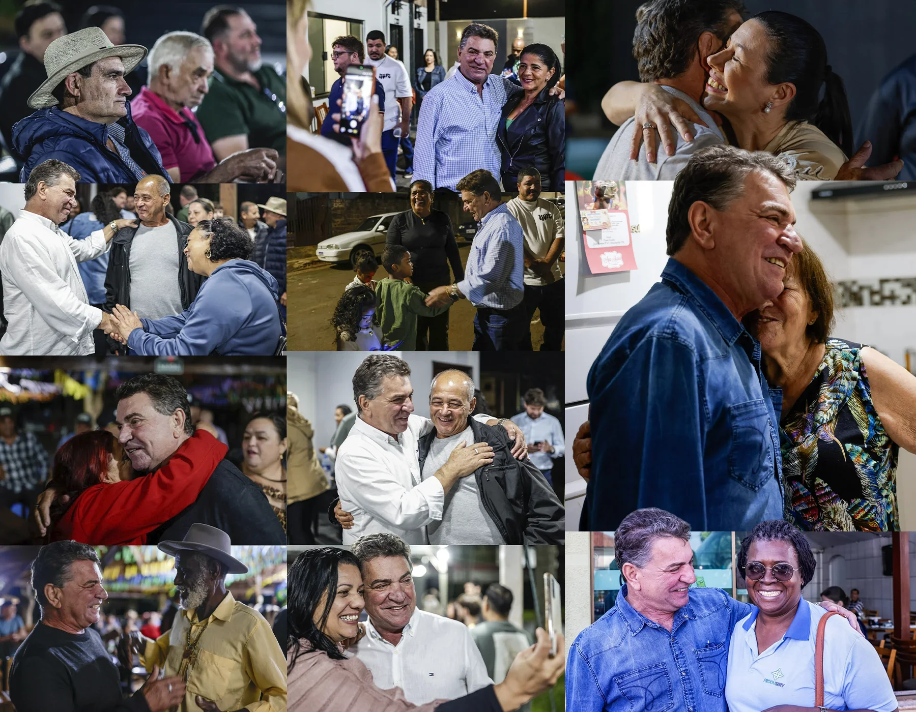 Momentos de Sérgio Onofre junto às pessoas
